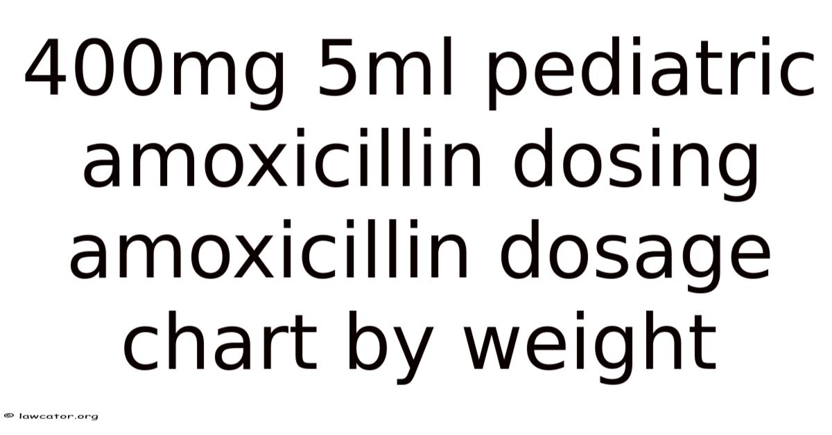 400mg 5ml Pediatric Amoxicillin Dosing Amoxicillin Dosage Chart By Weight