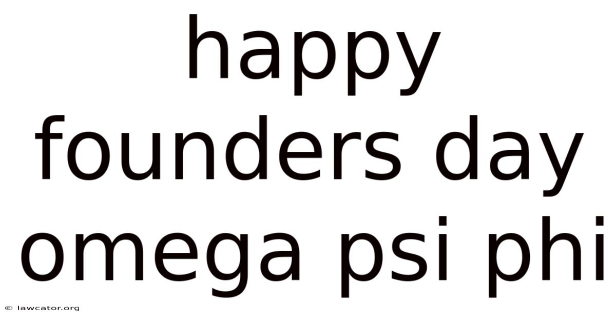 Happy Founders Day Omega Psi Phi