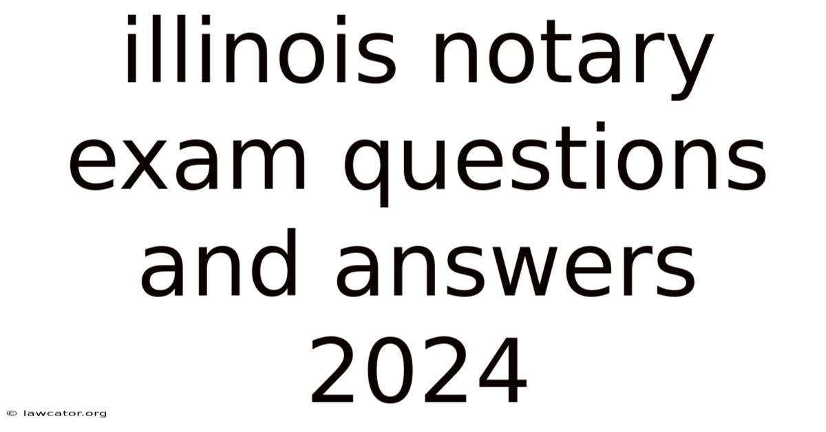 Illinois Notary Exam Questions And Answers 2024
