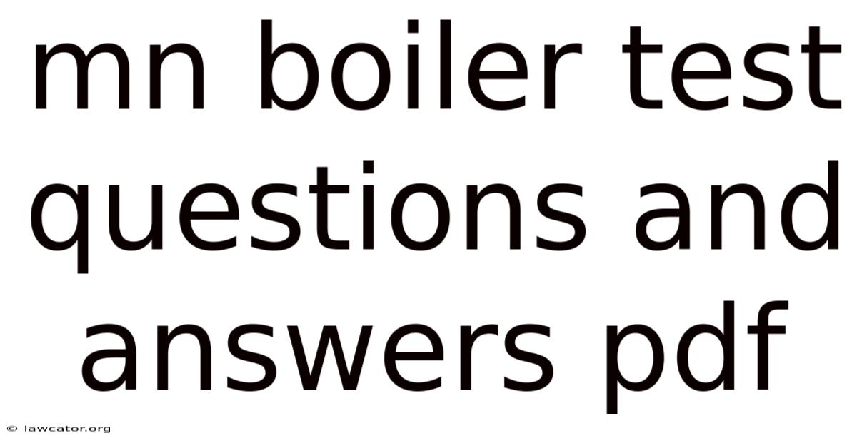 Mn Boiler Test Questions And Answers Pdf