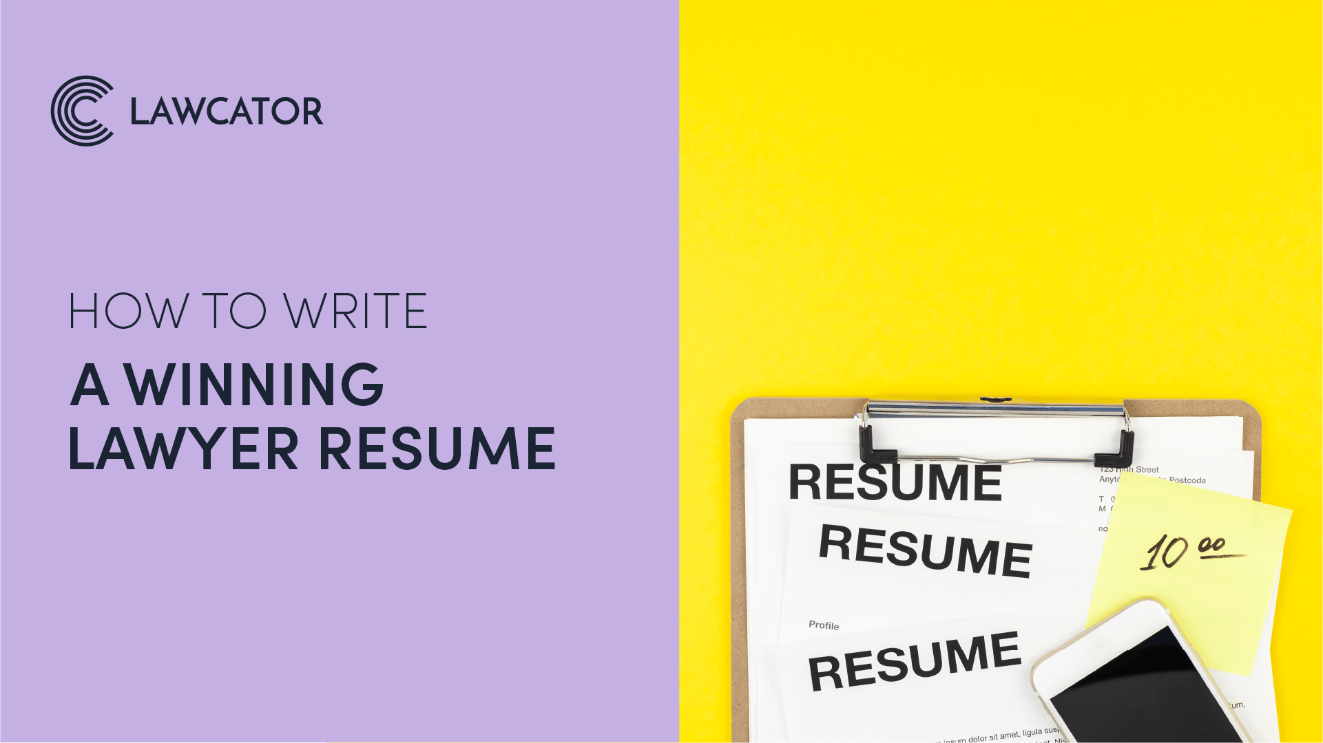 How to Write A Winning Lawyer Resume